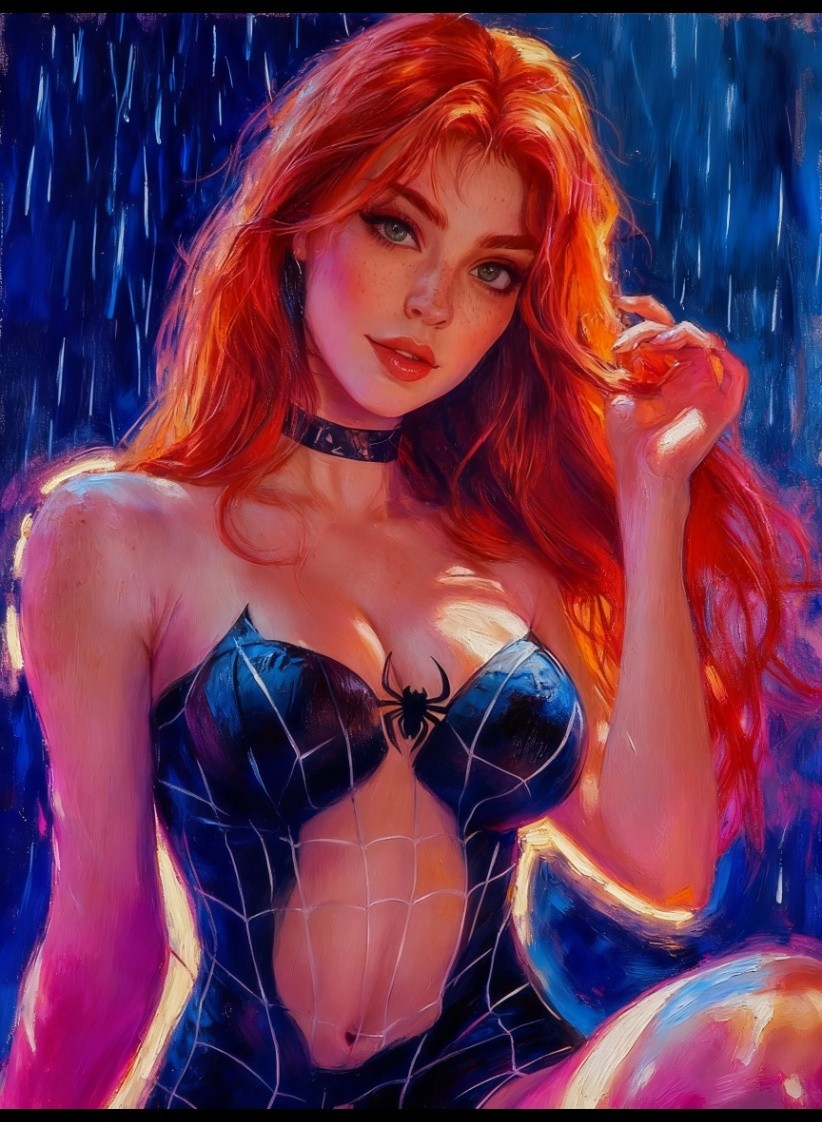 Mary Jane Watson Spider-Man Marvel Limited Artist Signed Art Trading Card /30