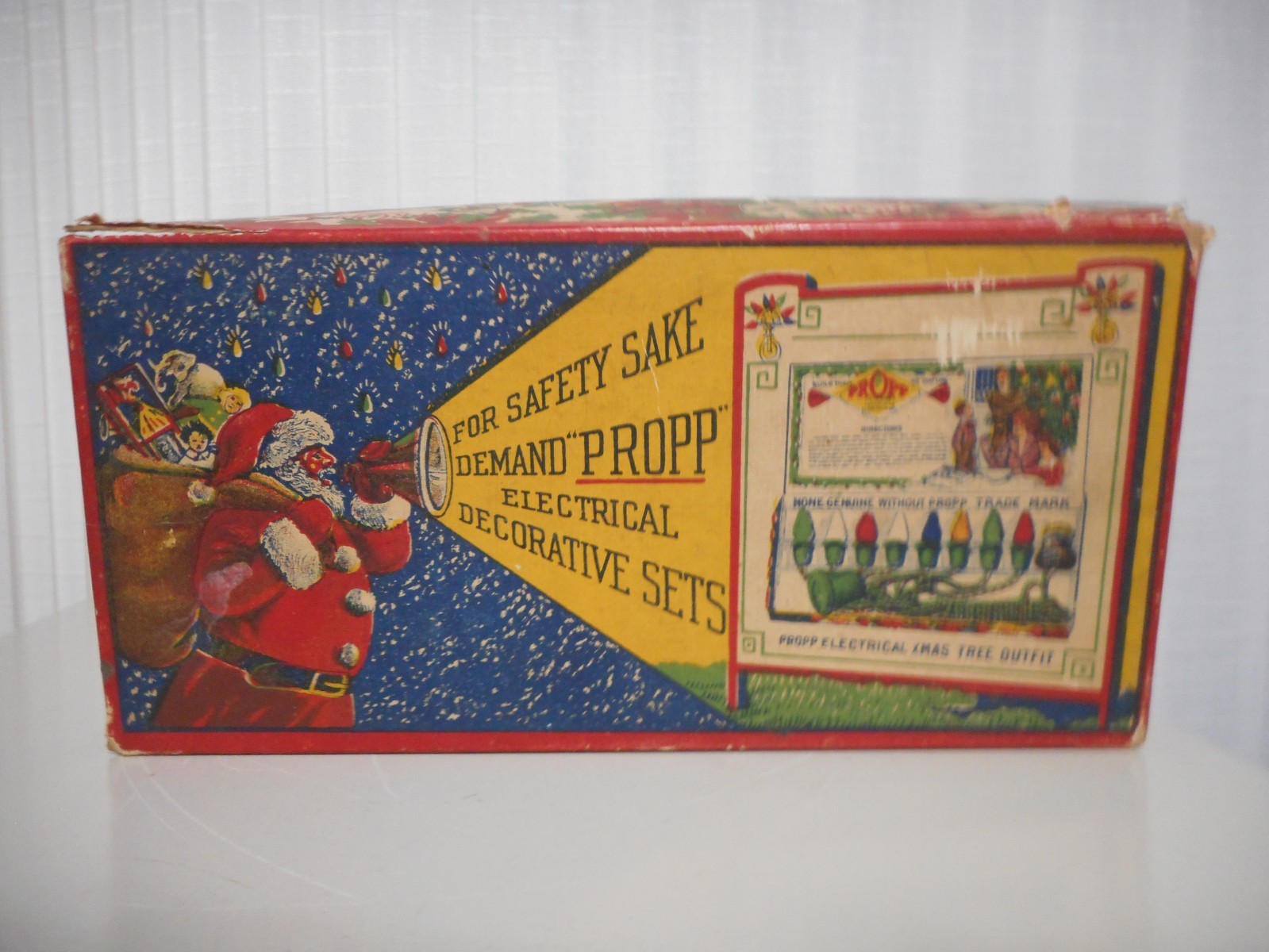 RARE VINTAGE 1920s PROPP 8 BULB MAZDA CHRISTMAS LIGHT SET # 84 WORKS ORIG. BOX RARE VINTAGE 1920s PROPP 8 BULB MAZDA CHRISTMAS LIGHT SET # 84 WORKS ORIG. BOX