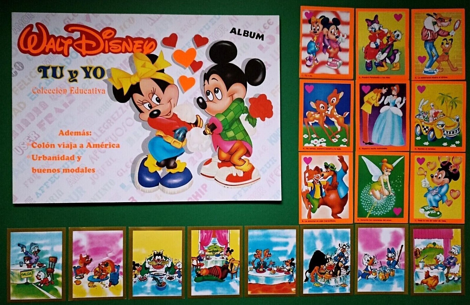 WALT DISNEY TU & YO (You and Me) Full Set 349/349 PERU Mickey Mouse Reedition WALT DISNEY TU & YO (You and Me) Full Set 349/349 PERU Mickey Mouse Reedition