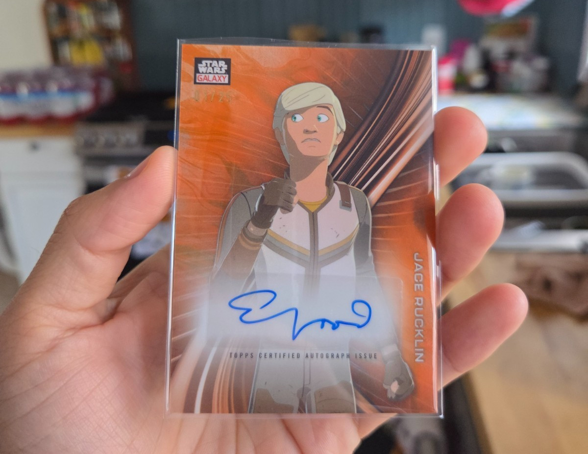2025 Topps Chrome Star Wars Galaxy Elijah Wood AUTO Jace Rucklin SSP 01/25