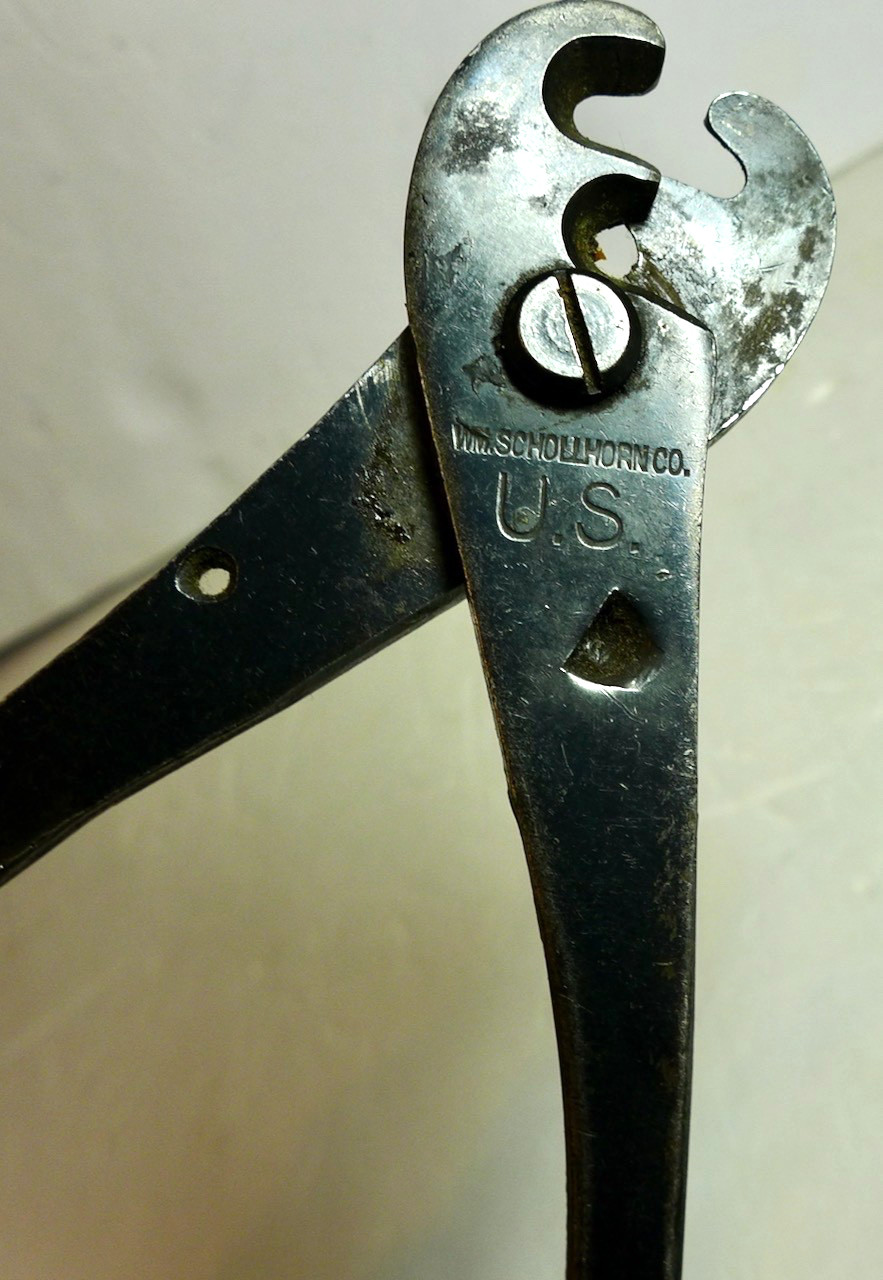 Vintage WW2 W M WM Schollhorn Co. US Military Crimping Tool Blasting Cap Pliers