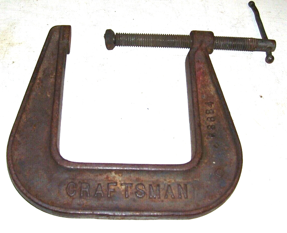 Vintage Craftsman 66684 C Clamp 4\ Vintage Craftsman 66684 C Clamp 4\