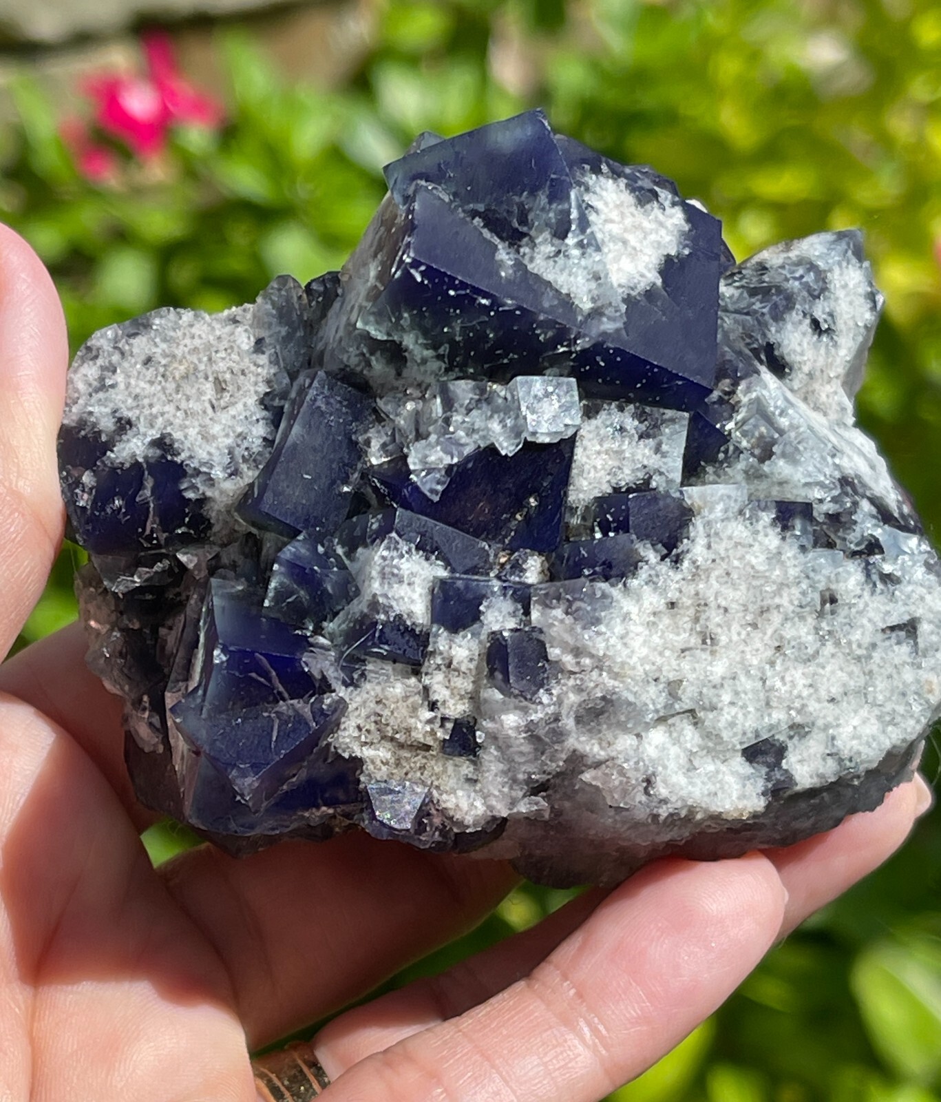 Fluorite Milky Way Pocket, Diana Maria Mine 262grams; Penetration Twins Fluorite Milky Way Pocket, Diana Maria Mine 262grams; Penetration Twins