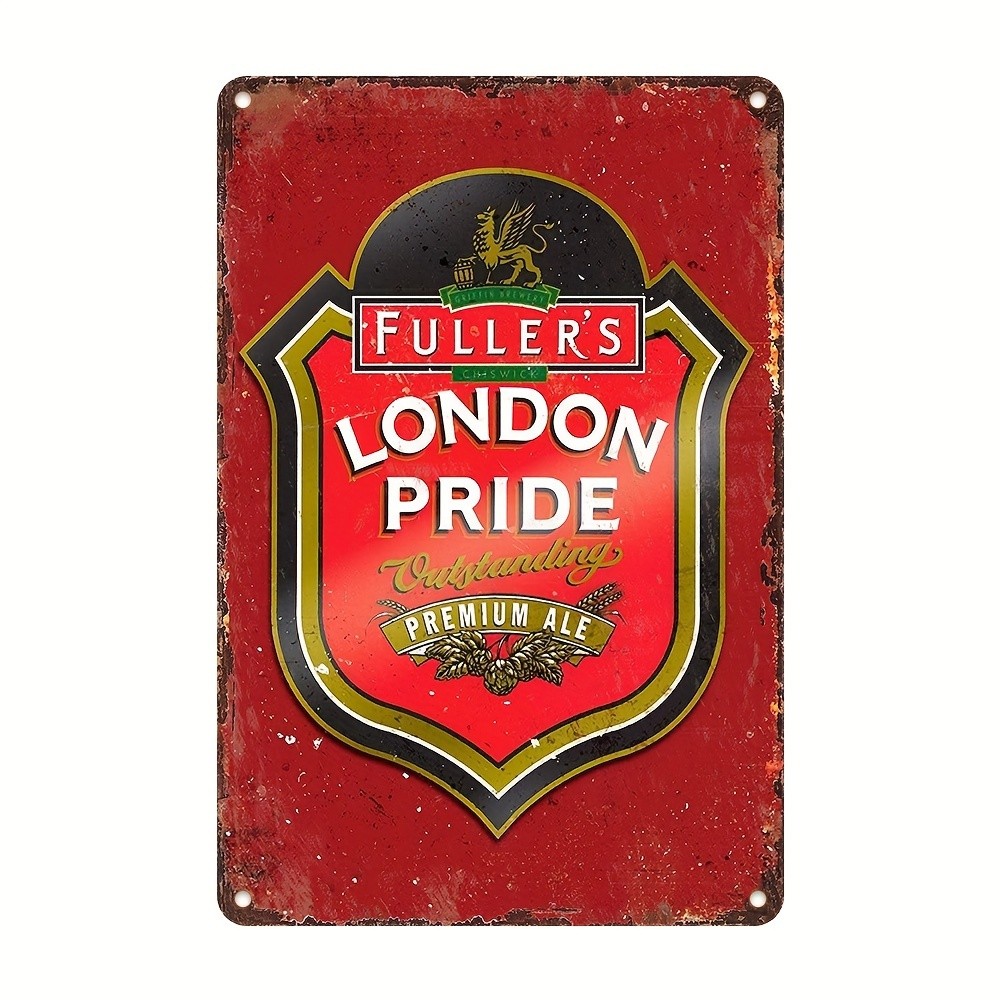Vintage Fuller\'S London Pride Beer Waterproof & Weat Metal Signs Home Décor Wall