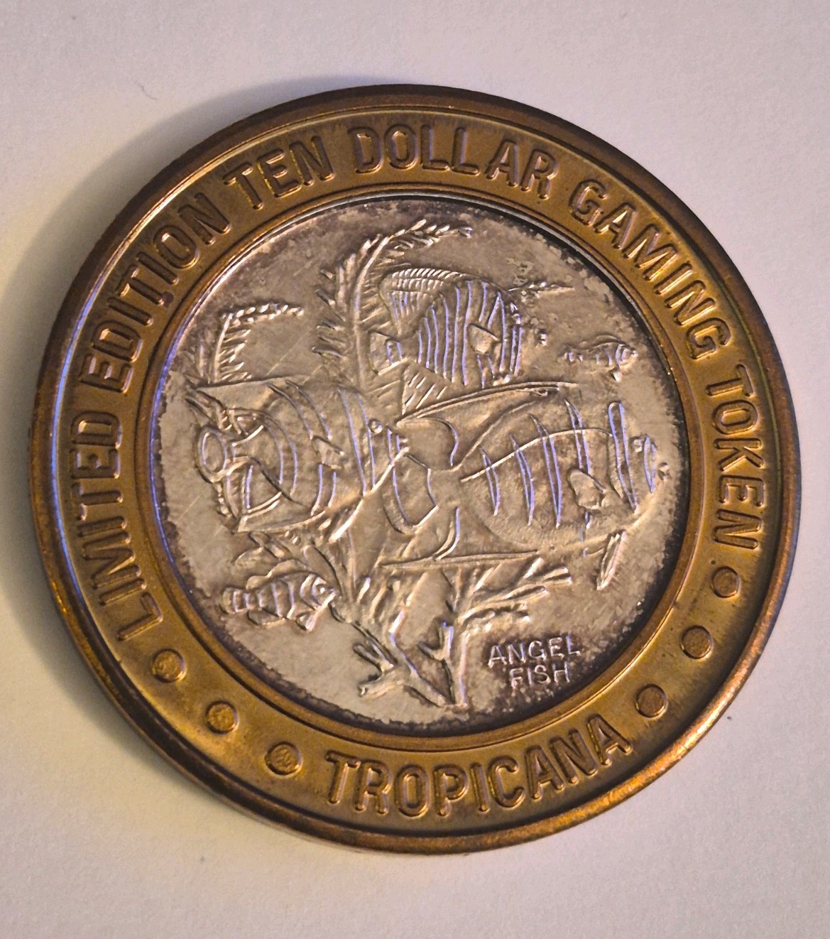 Tropicana $10 Ten Dollar Gaming Token 999 Fine Silver Limited Edition Las Vegas 