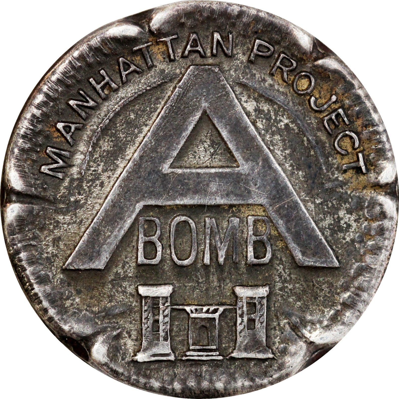 1945 United States Manhattan Project Silver Pin EXTREMELY RARE 1945 United States Manhattan Project Silver Pin EXTREMELY RARE