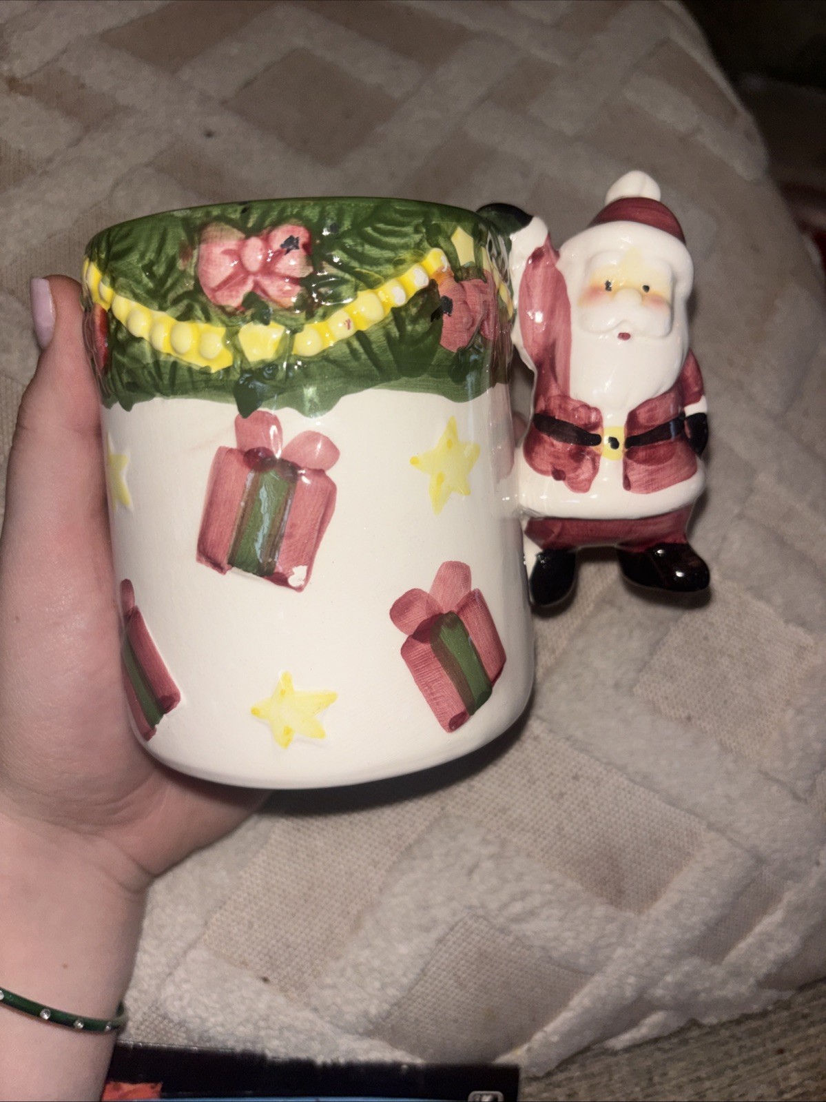 Hermitage Pottery  Limited Edition Hand Wash Only Santa Clause Mug