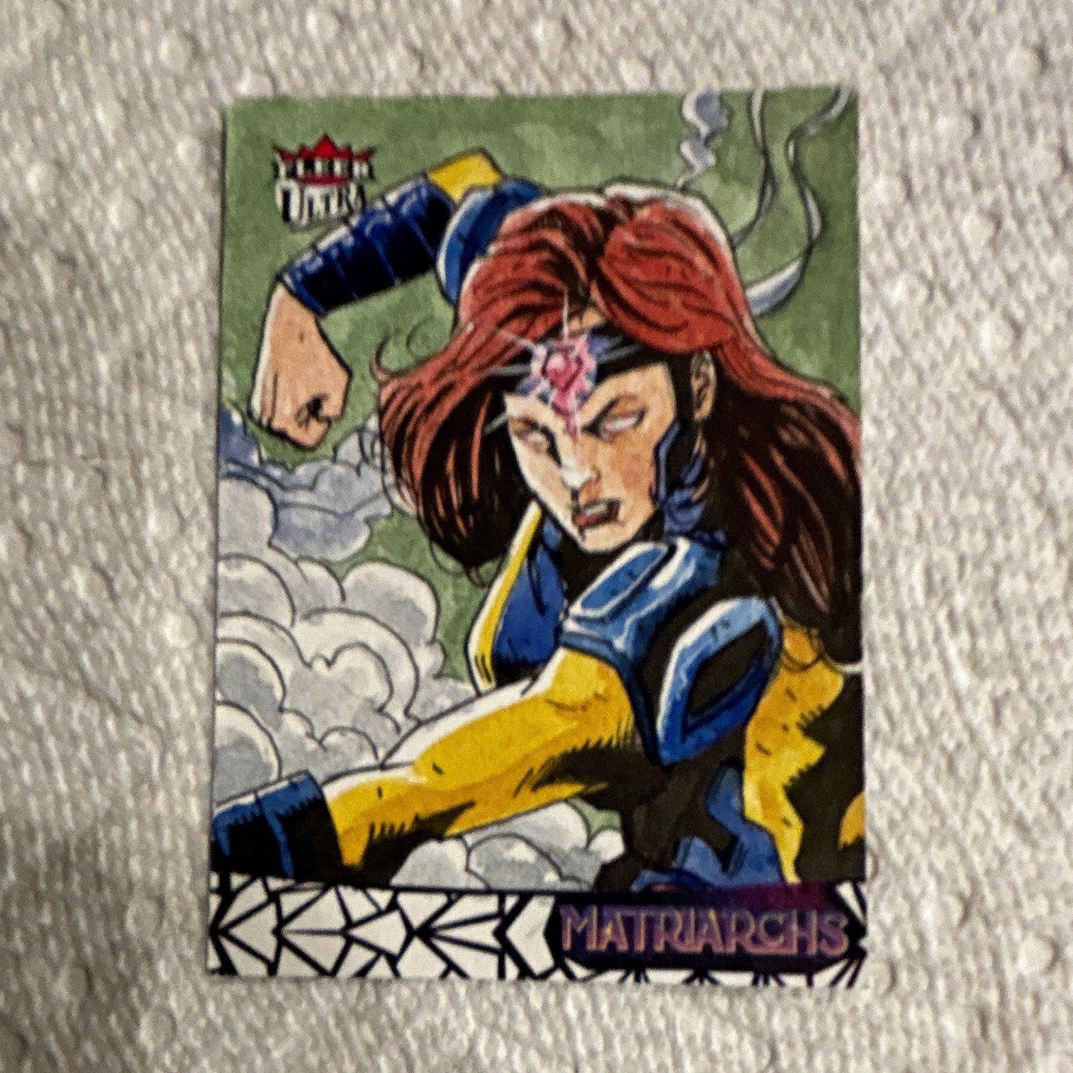 Fleer Ultra 2013 Matriarchs of Marvel Jean Grey Sketch Auto 1/1 #101 Estrada