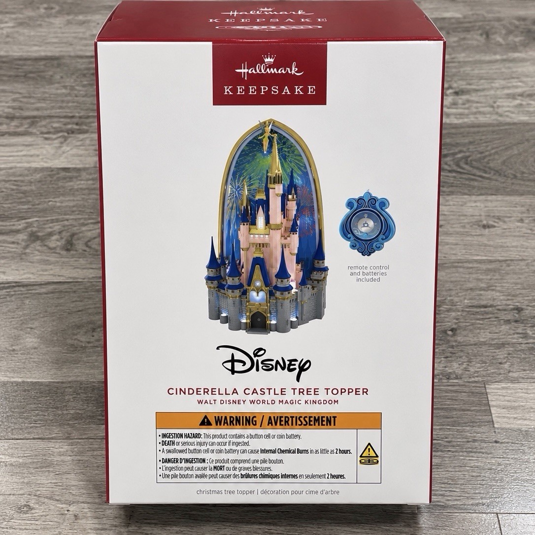 Hallmark 2026 Walt Disney World Cinderella Castle Tree Topper with Light & Sound Hallmark 2026 Walt Disney World Cinderella Castle Tree Topper with Light & Sound