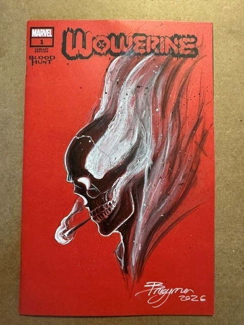 Wolverine Blood Hunt #1 OA SKETCH of HELLVERINE by JOHN BRUGGMAN