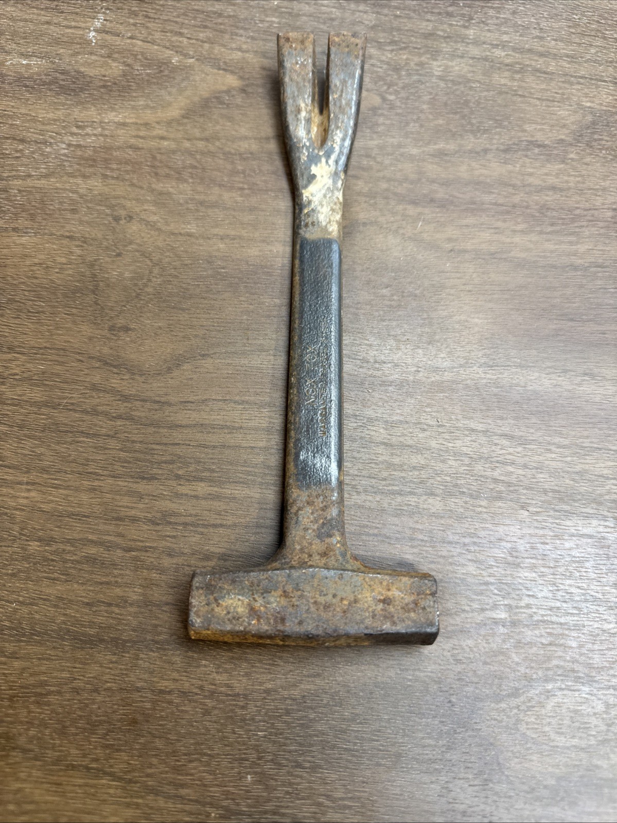 Vintage Nox-Tox Warranted Forged Steel Crate Hammer & Pry Bar 9\ Vintage Nox-Tox Warranted Forged Steel Crate Hammer & Pry Bar 9\