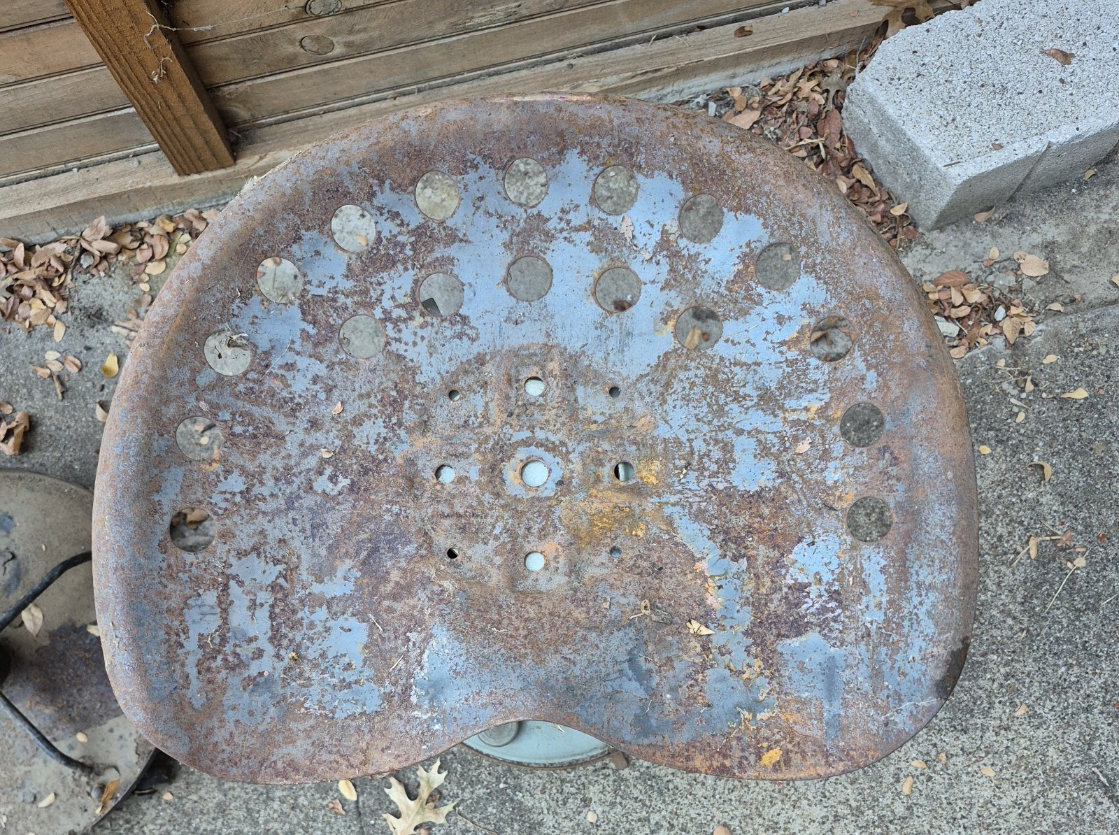 Vintage Metal Tractor Seat Old Antique Farm 
