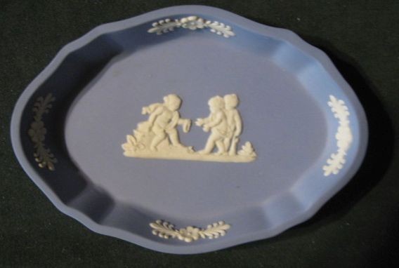 2 Wedgwood Jasper Ware Trinket Dishes made in England