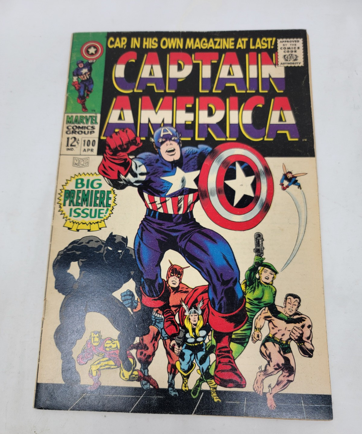 CAPTAIN AMERICA #100 Premiere Issue Kirby Classic Key Book 1968   6.0+