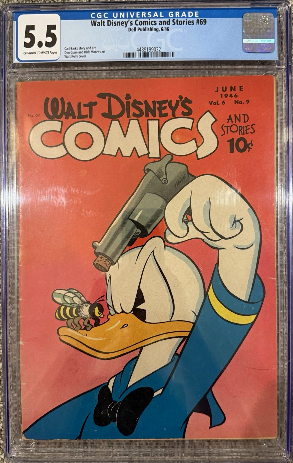Walt Disney's Comics and Stories #69 Donald Duck CGC 5.5 Dell 1946