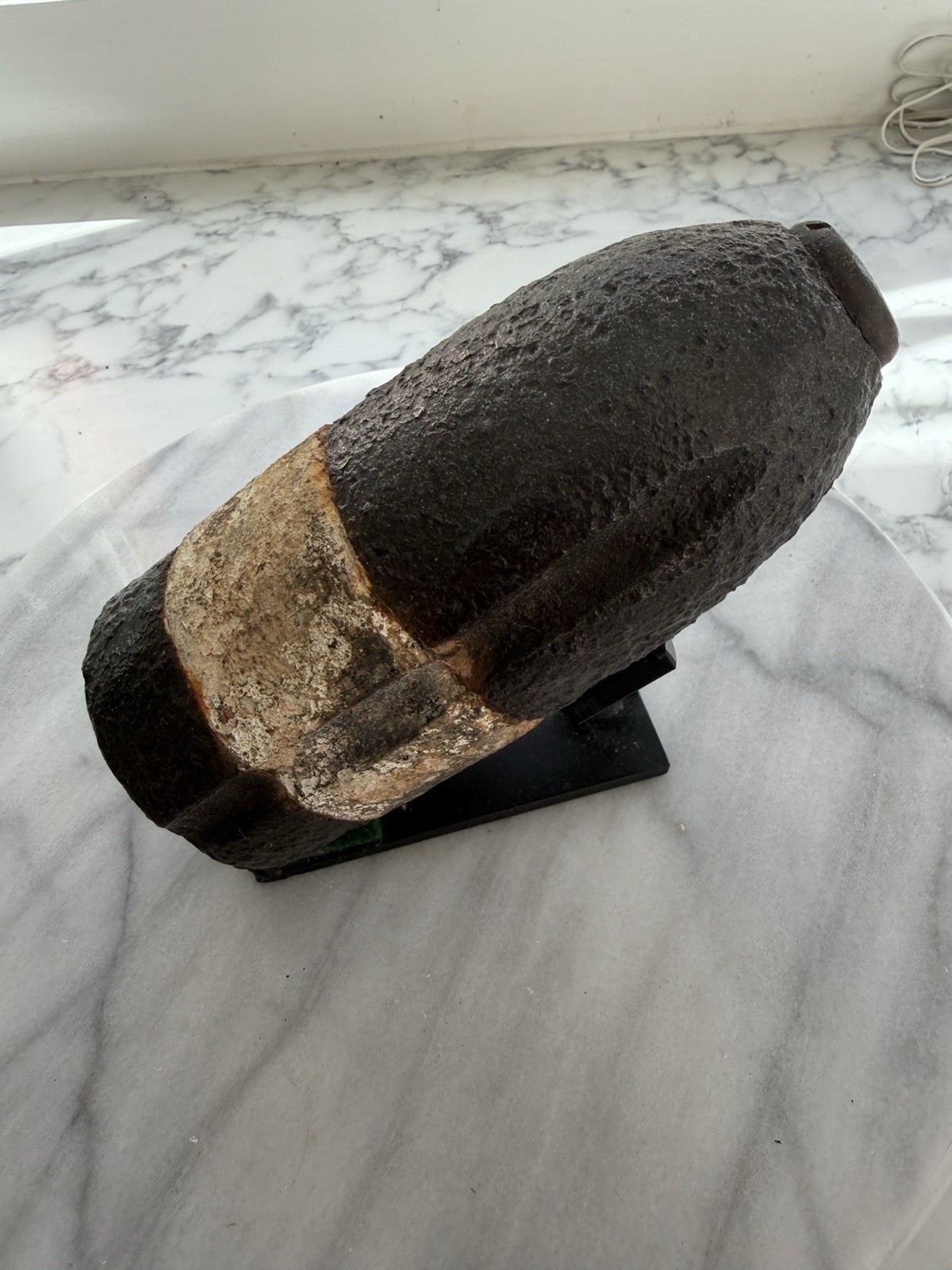 Civil War Hotchkiss Shell Complete With Stand