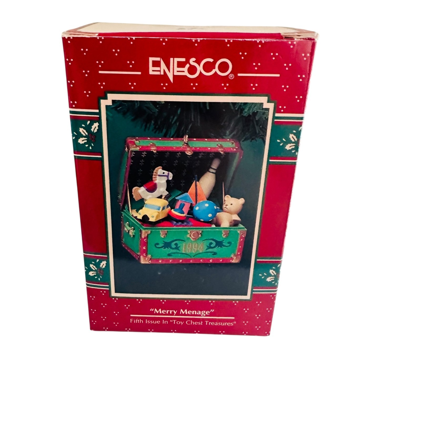 Vtg Enesco Treasury of Christmas Merry Menage 5th Issue 1994