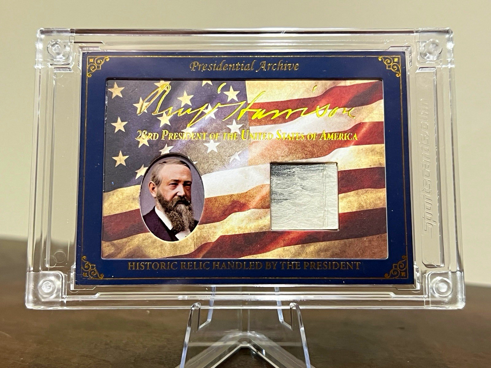 Benjamin Harrison US Navy Commission Relic /649 Walter Burke 23rd POTUS Benjamin Harrison US Navy Commission Relic /649 Walter Burke 23rd POTUS