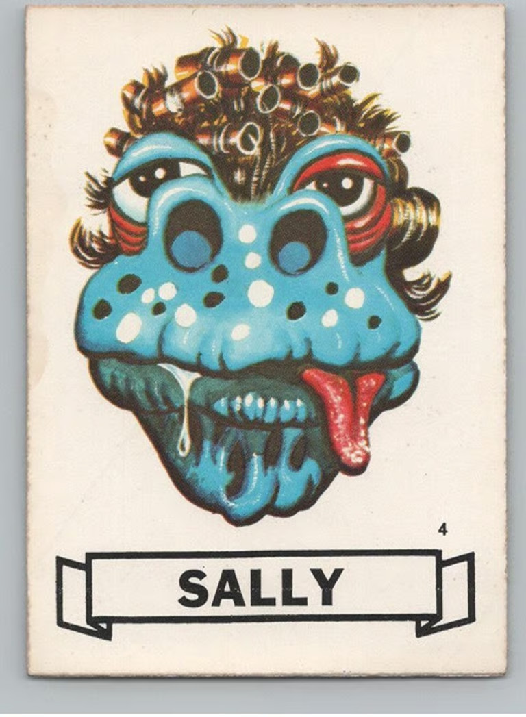 1968 OPC FASSON MAKE YOUR OWN NAME STICKER #4 SALLY