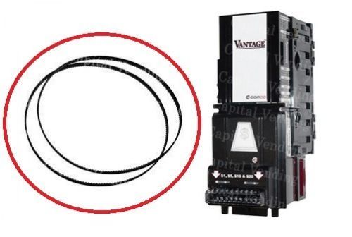 Coinco Vantage dollar bill validator acceptor belt Kit - 2 large belts vending Coinco Vantage dollar bill validator acceptor belt Kit - 2 large belts vending