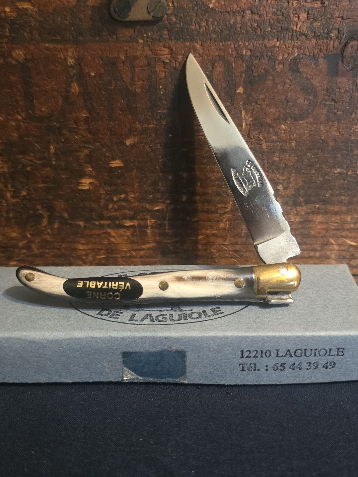 Vintage Laguiole Honore Durand Laguiole France Pocket Knife Bull Logo