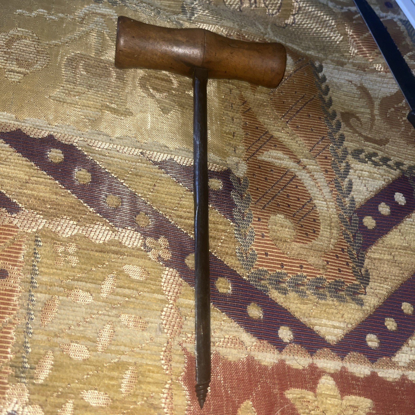 Antique J Howarth Sheffield Carpenter’s Bradawl Gimlet T Handle 