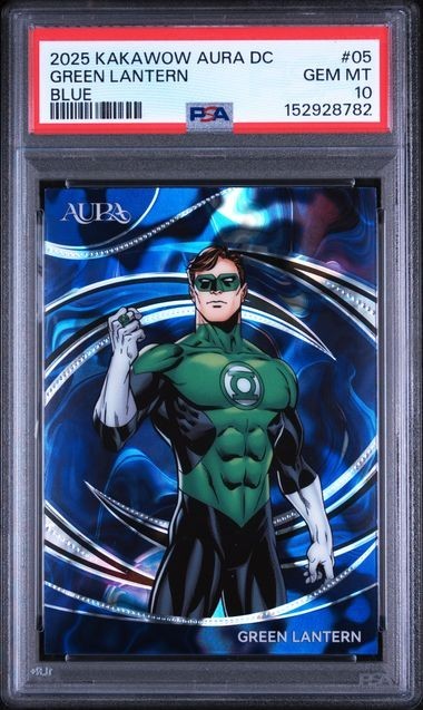 2025 KAKAWOW AURA DC GREEN LANTERN BLUE /95 #5 PSA 10 2025 KAKAWOW AURA DC GREEN LANTERN BLUE /95 #5 PSA 10