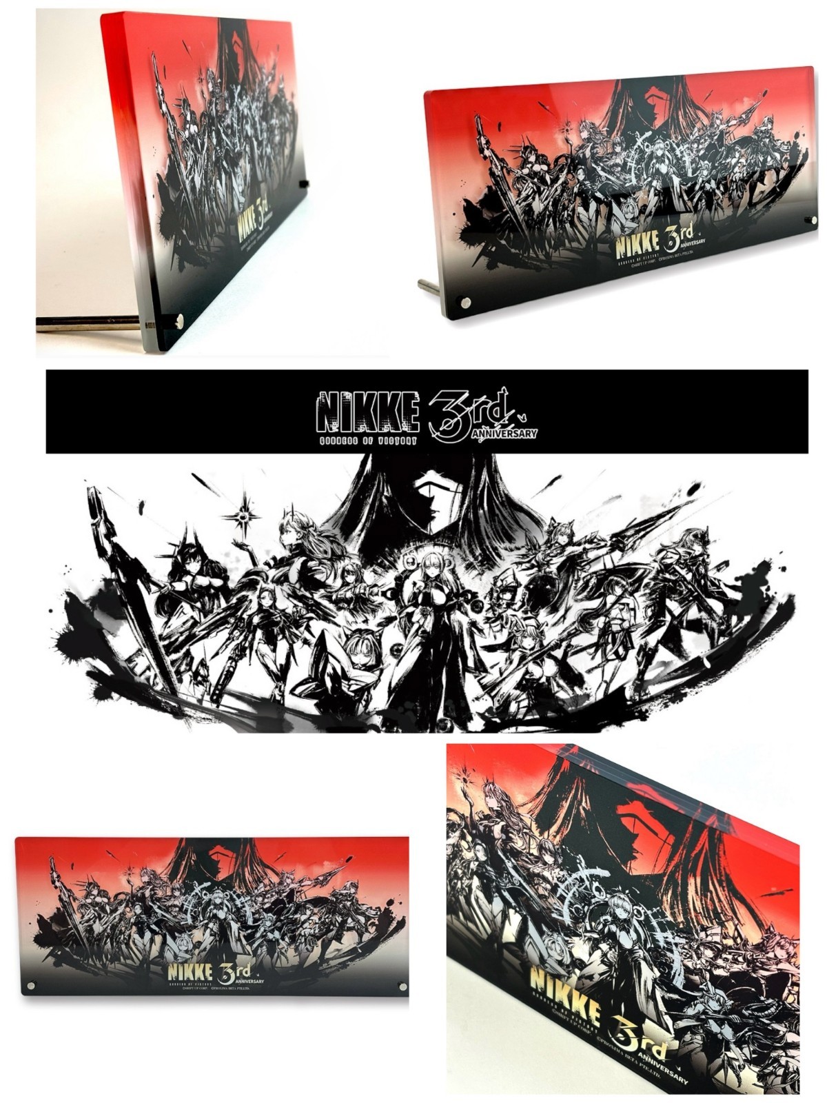 PSL NIKKE 3rd Anniversary Group Ink Painting Acrylic Plate TSUTAYA Exclusive PSL NIKKE 3rd Anniversary Group Ink Painting Acrylic Plate TSUTAYA Exclusive