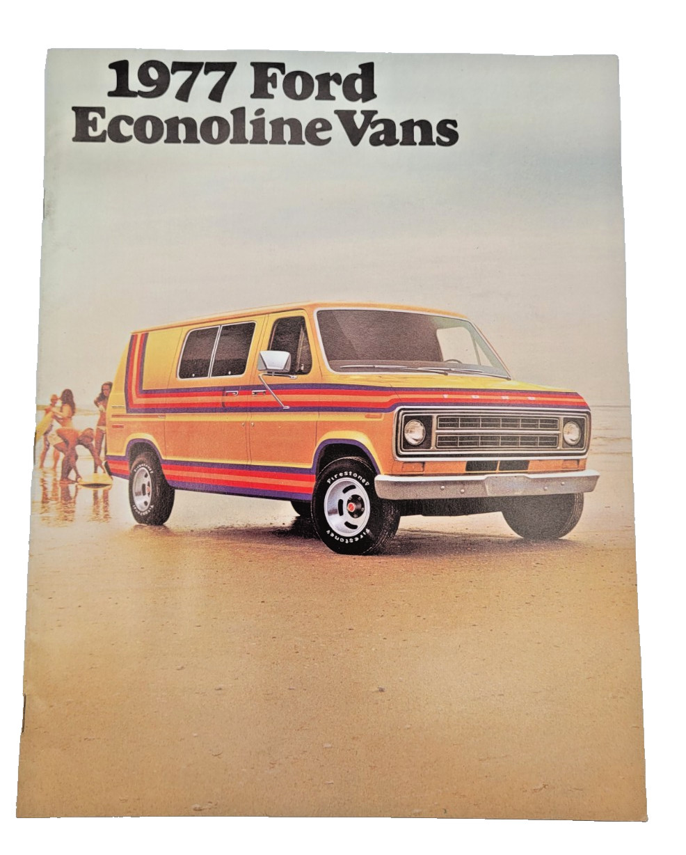1977 Ford Econoline Vintage Car Van Truck Original Dealer Sales Brochure catalog 1977 Ford Econoline Vintage Car Van Truck Original Dealer Sales Brochure catalog