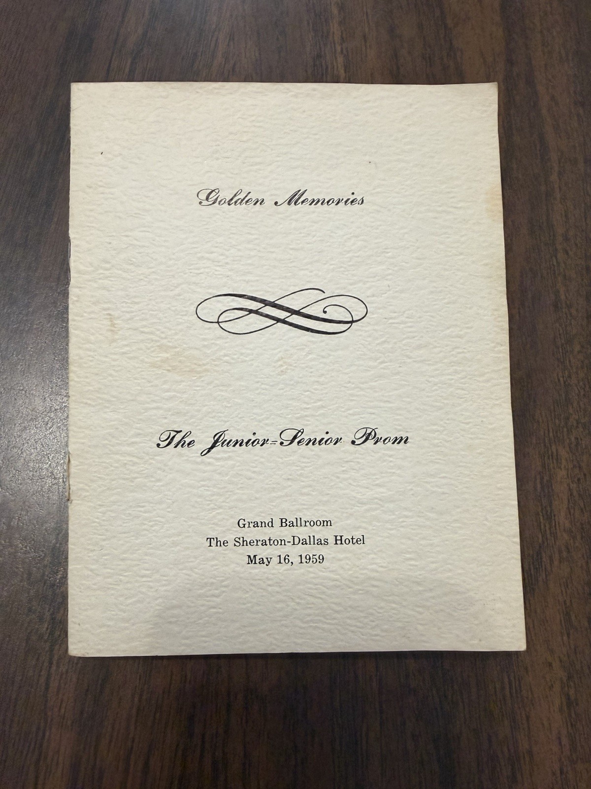 Vintage 1959 Garland High School Junior Senior Prom Program, Sheraton Dallas Vintage 1959 Garland High School Junior Senior Prom Program, Sheraton Dallas