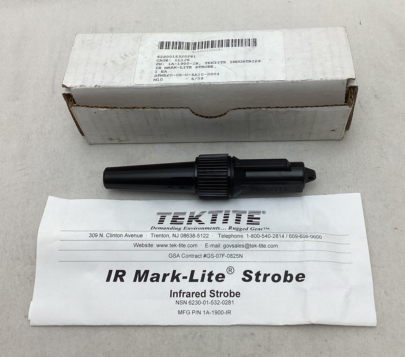 USGI Tektite IR Mark-Lite Infrared Strobe Light USGI Tektite IR Mark-Lite Infrared Strobe Light