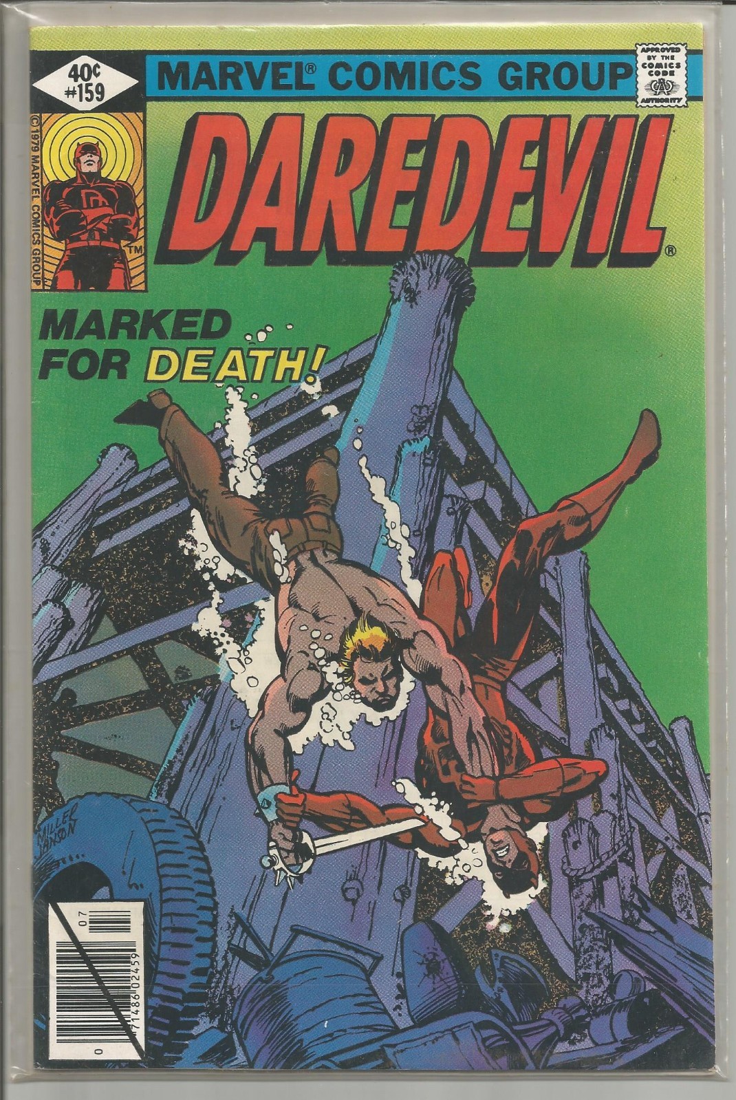 DAREDEVIL #159 (1979, Marvel/Direct) Bullseye-app. NM-M New/Old Stock 
