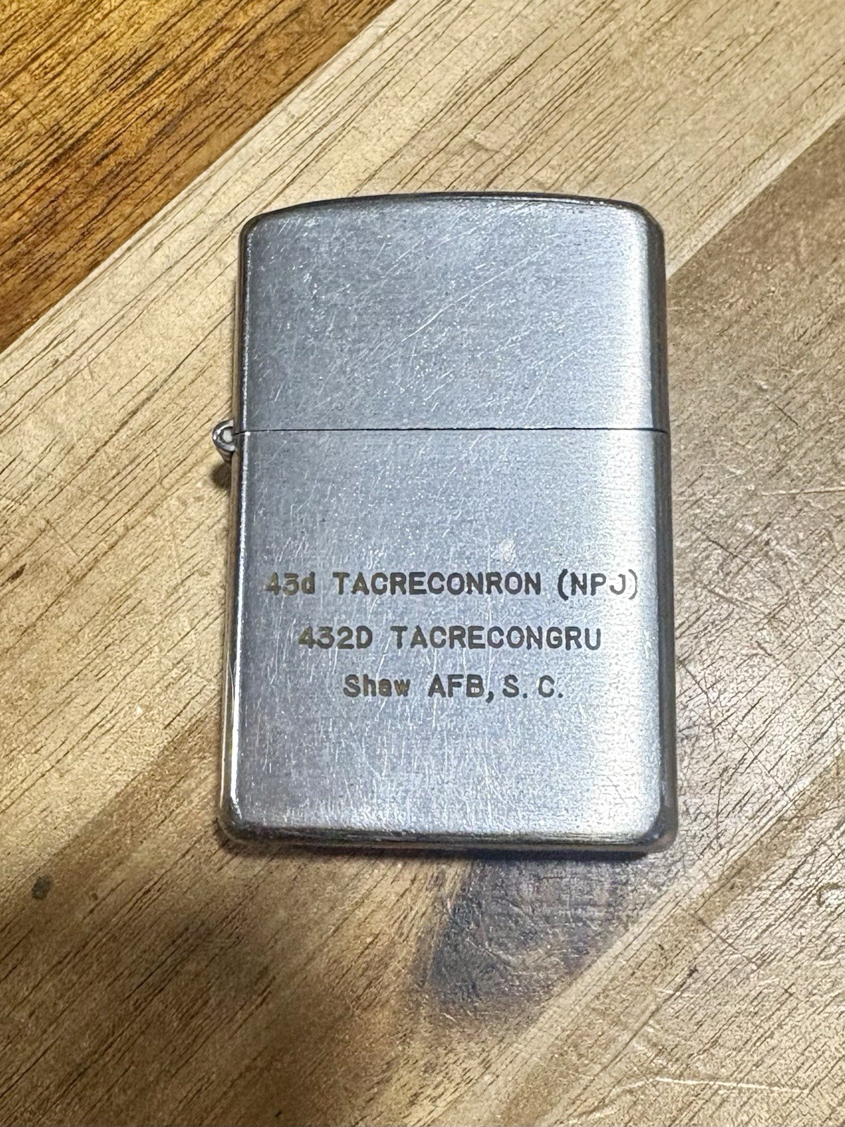 Vintage 1950’s Vulcan Military Lighter 432D Tacrecongru Shaw AFB Made In Japan