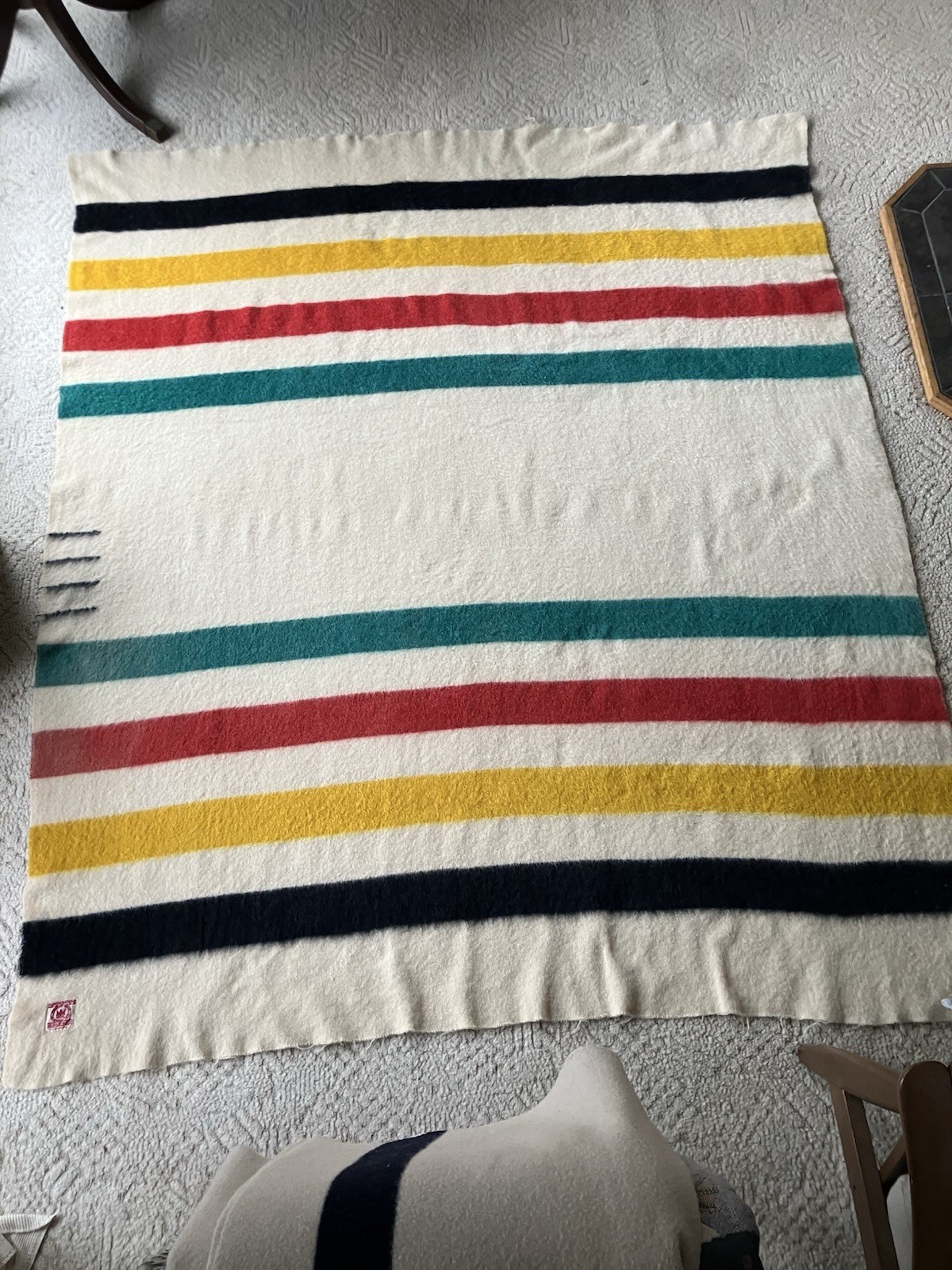 Red Label 4 Point Hudson’s Bay Blanket (83 x 70, 100% Wool)