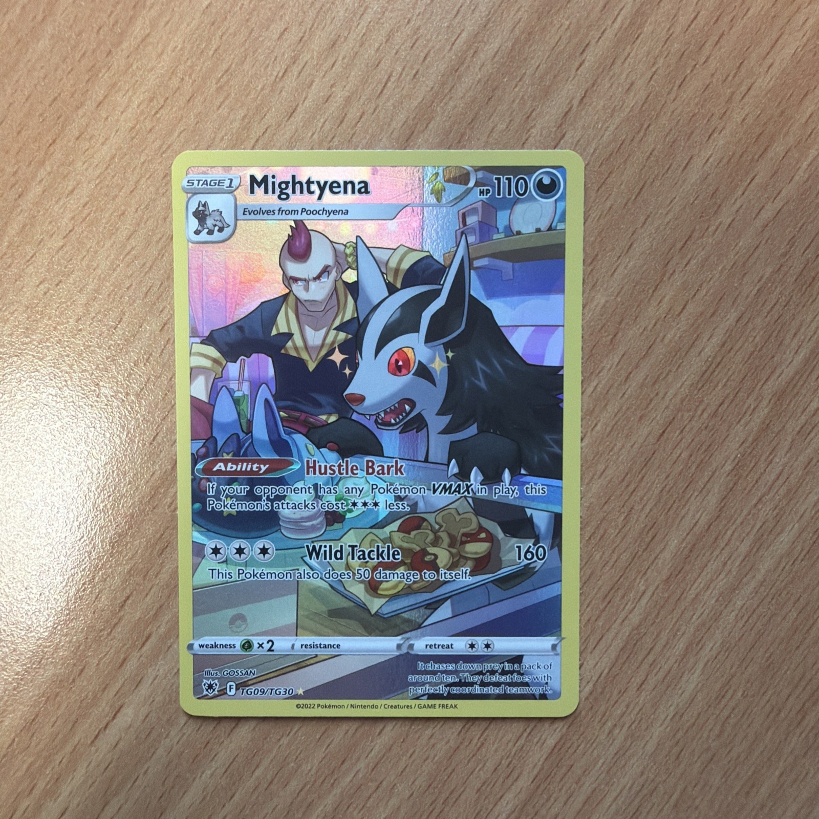 Mightyena TG09/TG30 Holo Astral Radiance Trainer Gallery Pokemon NM Mightyena TG09/TG30 Holo Astral Radiance Trainer Gallery Pokemon NM