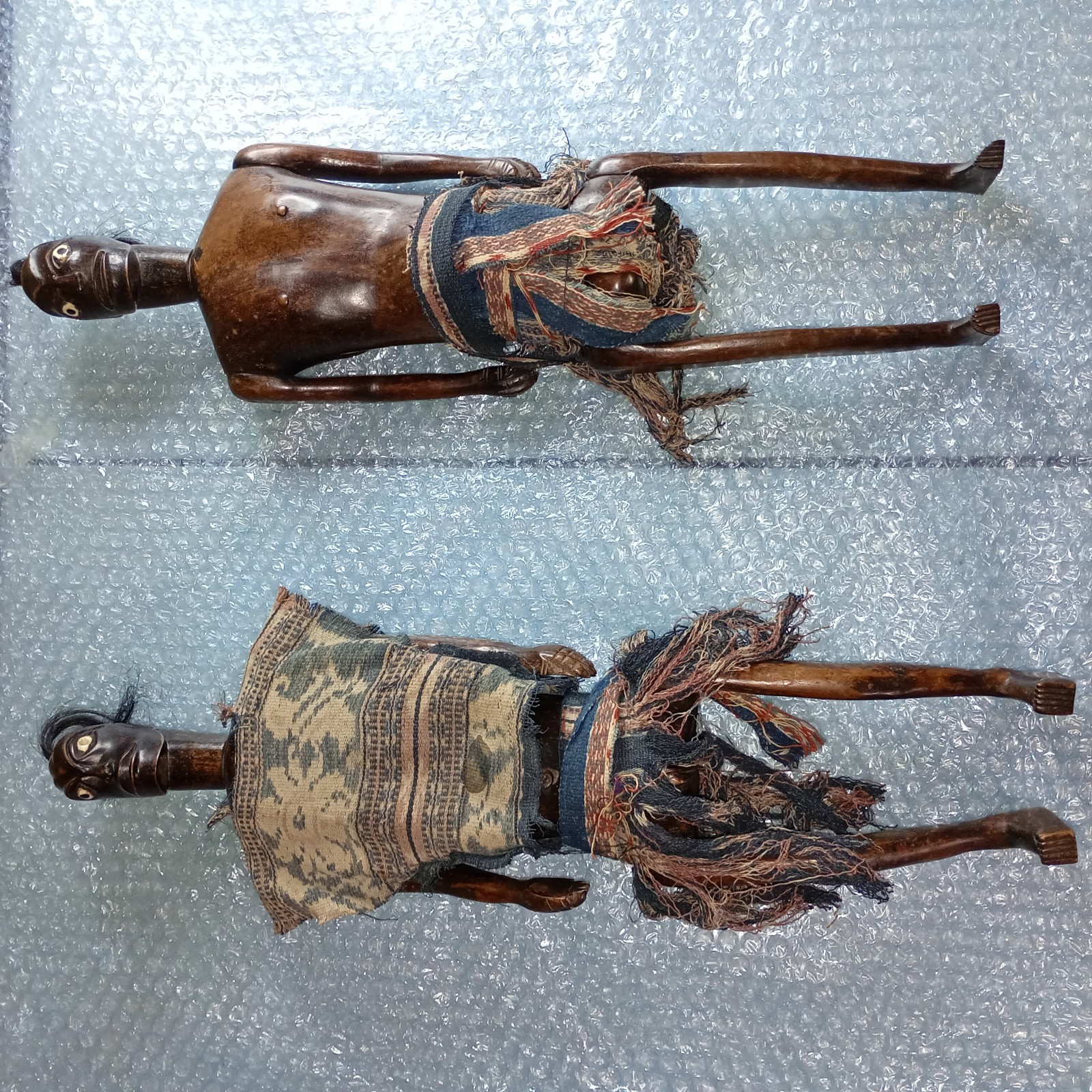 Pair of Vintage Atauro Island Wooden Ancestor Figures(Itara)East Timor/Indonesia