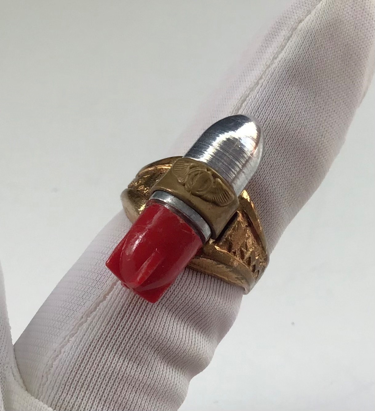 Vintage 1947 Lone Ranger Atomic Bomb Ring KIX Cereal Premium Vintage 1947 Lone Ranger Atomic Bomb Ring KIX Cereal Premium