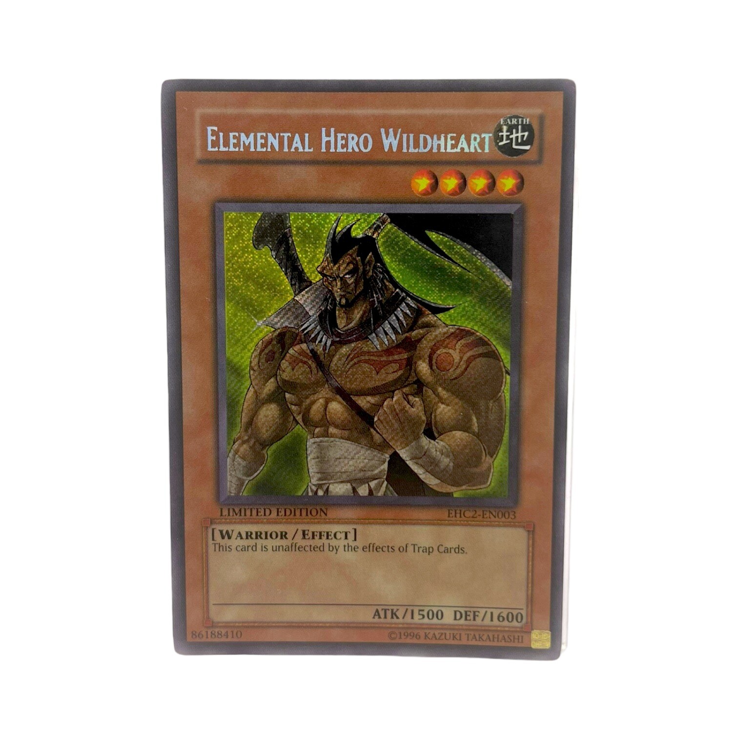 YU-GI-OH Elemental Hero Wildheart (EHC2-EN003) Limited Edition Light Play