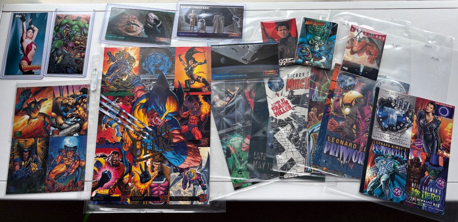 Vintage 1990s Star Wars Widevision & Uncut Marvel X-Men Batman Promo Panel Lot Vintage 1990s Star Wars Widevision & Uncut Marvel X-Men Batman Promo Panel Lot