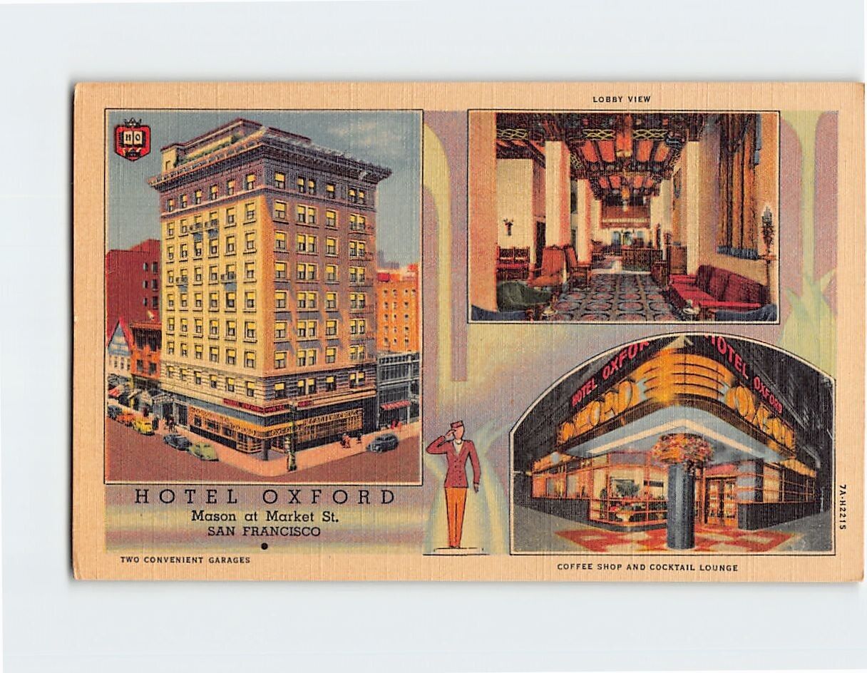 Postcard Hotel Oxford, San Francisco, California