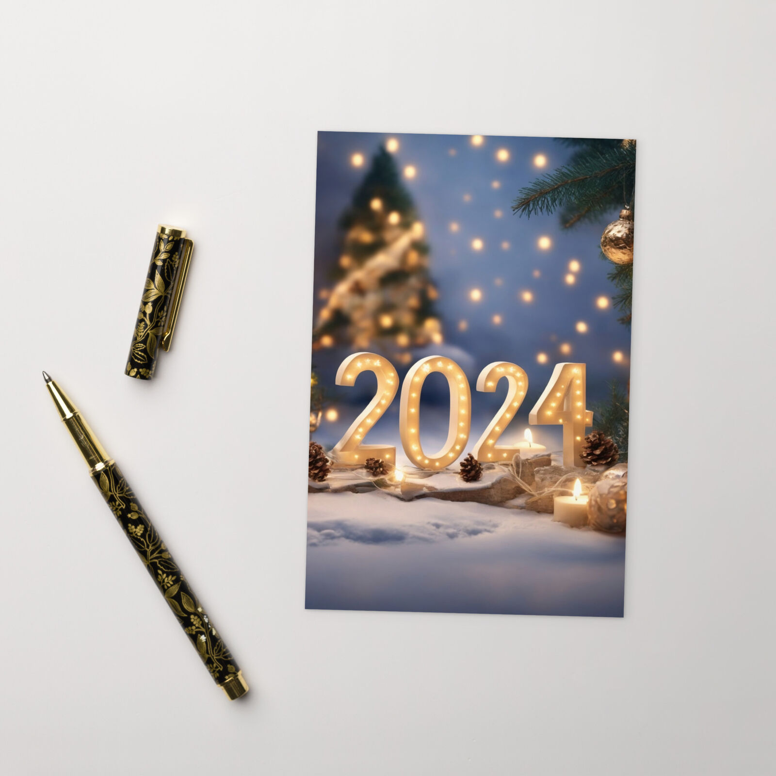 2024 New Year Standard Postcard