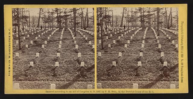Photo:Arlington National Cemetery Virginia 1867 Bell & Bro. Stereoview