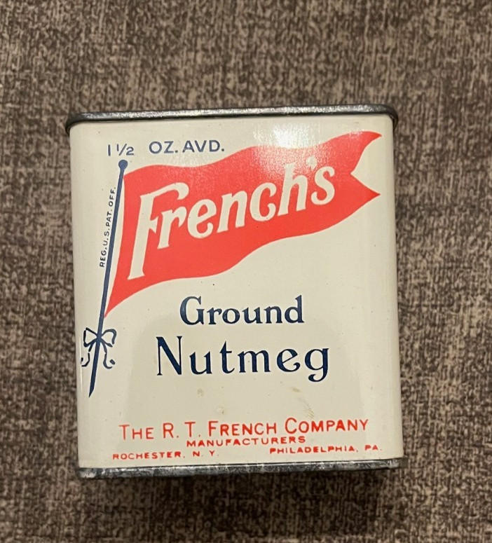 Vintage French\'s Nutmeg Spice Can