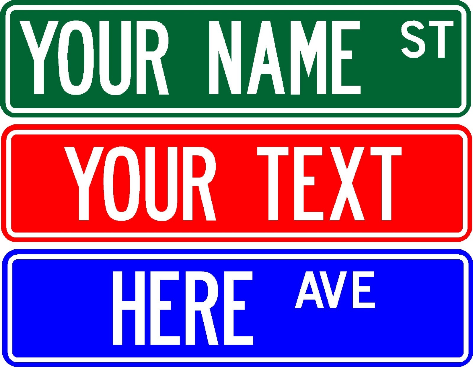 PERSONALIZED CUSTOM STREET SIGN, 6 PERSONALIZED CUSTOM STREET SIGN, 6
