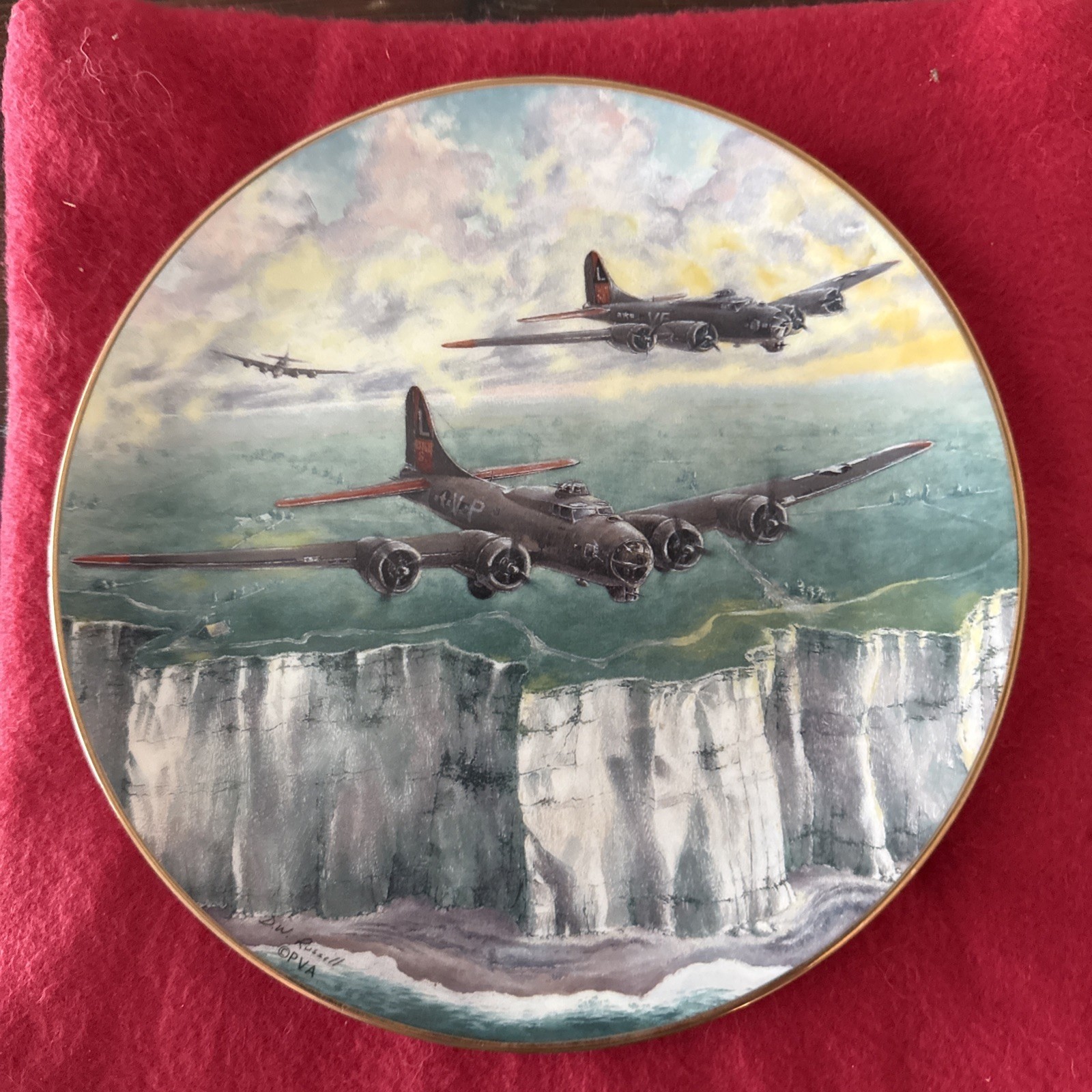 Sortie at Dawn Military Plate By David Wayne Russell