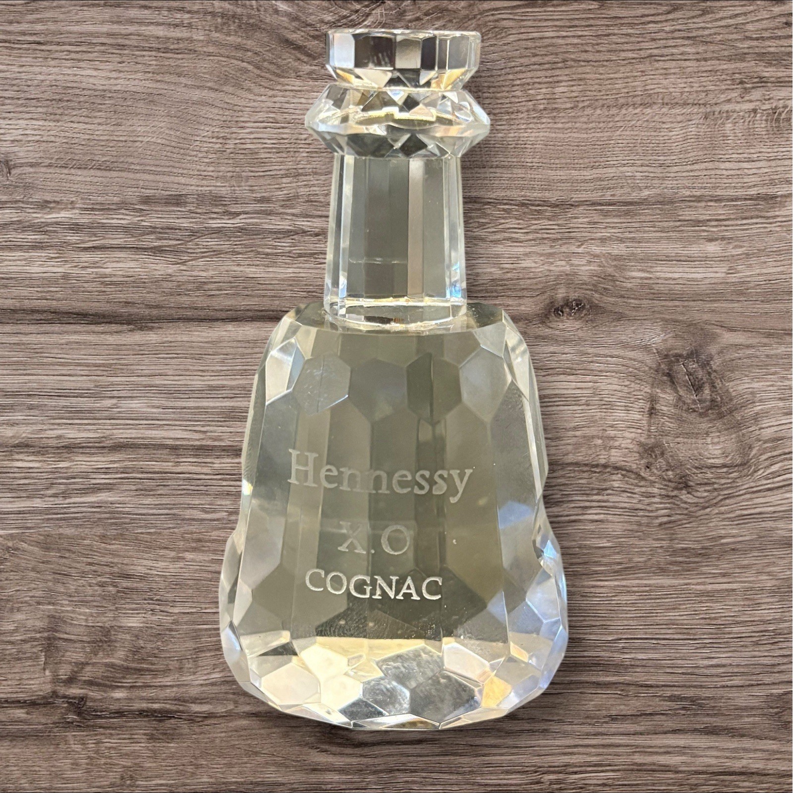 Hennessy XO Cognac Crystal Glass Bottle Paperweight 3.75\