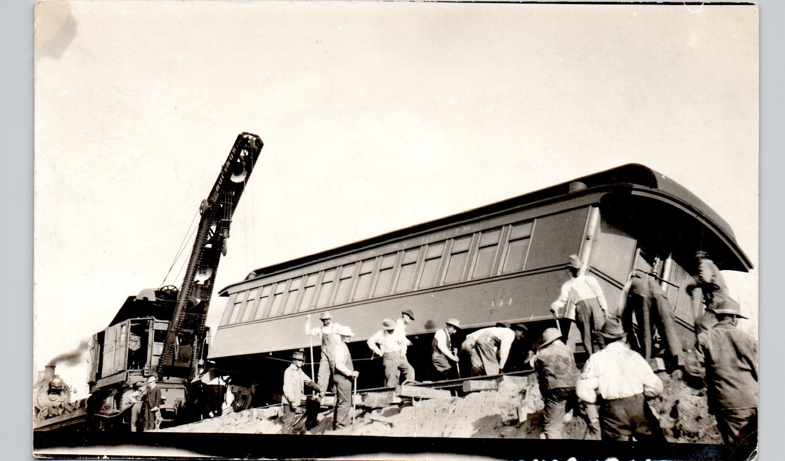 TROLLEY WRECK madison mn c1910 postcard minnesota real photo rppc haydenville