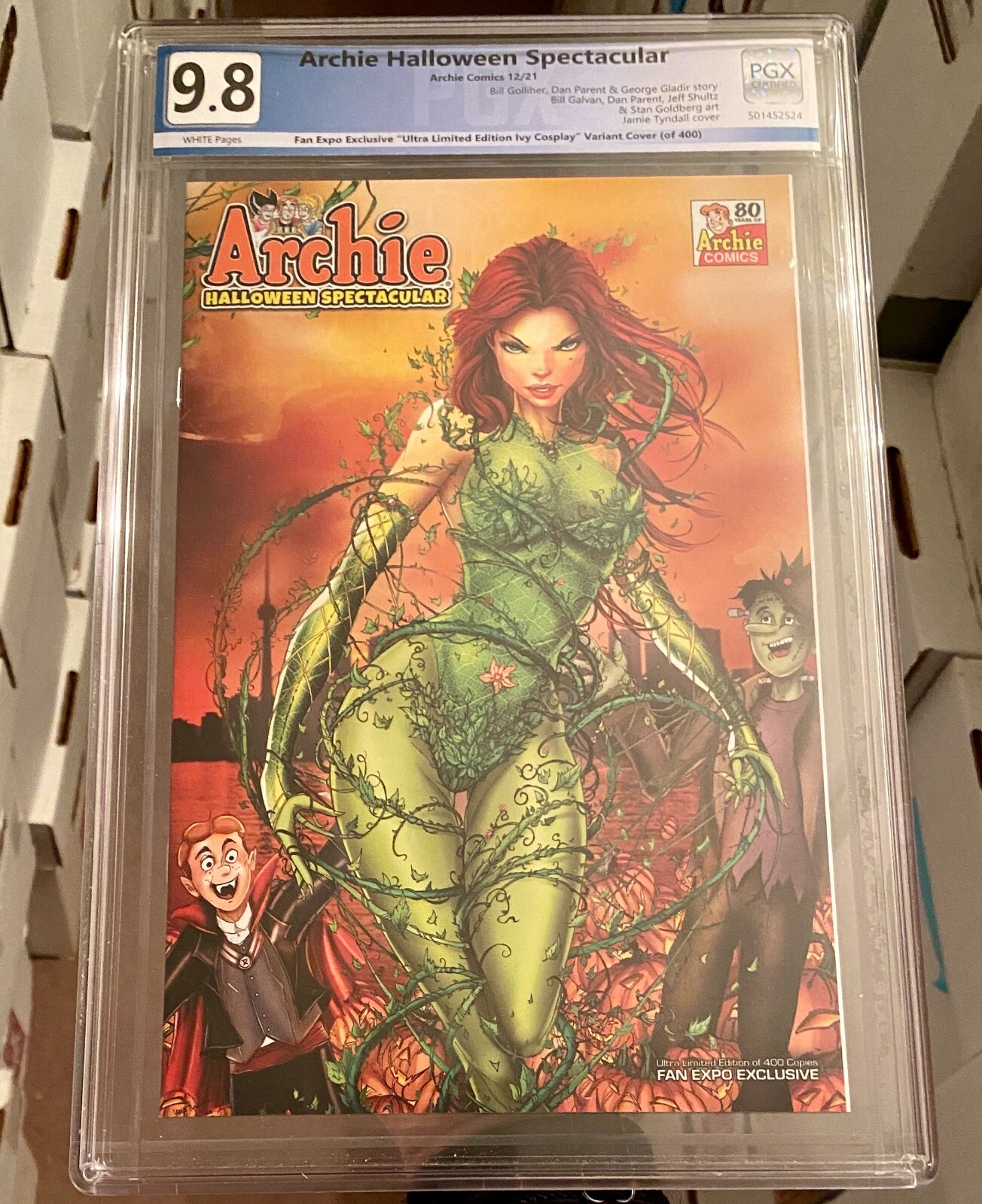 ARCHIE HALLOWEEN SPECTACULAR 1 TYNDALL FAN EXPO VARIANT LTD 400 IVY PGX 9.8