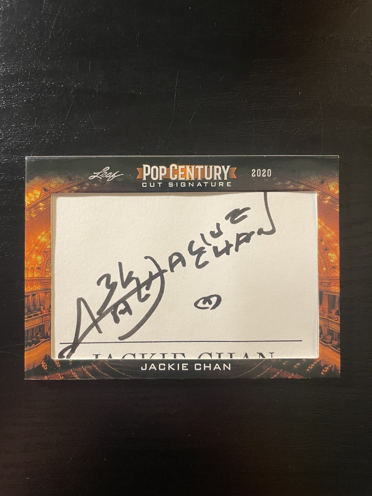 2020 Leaf Pop Century - Jackie Chan #PCC-JC1 Cut Auto (B)