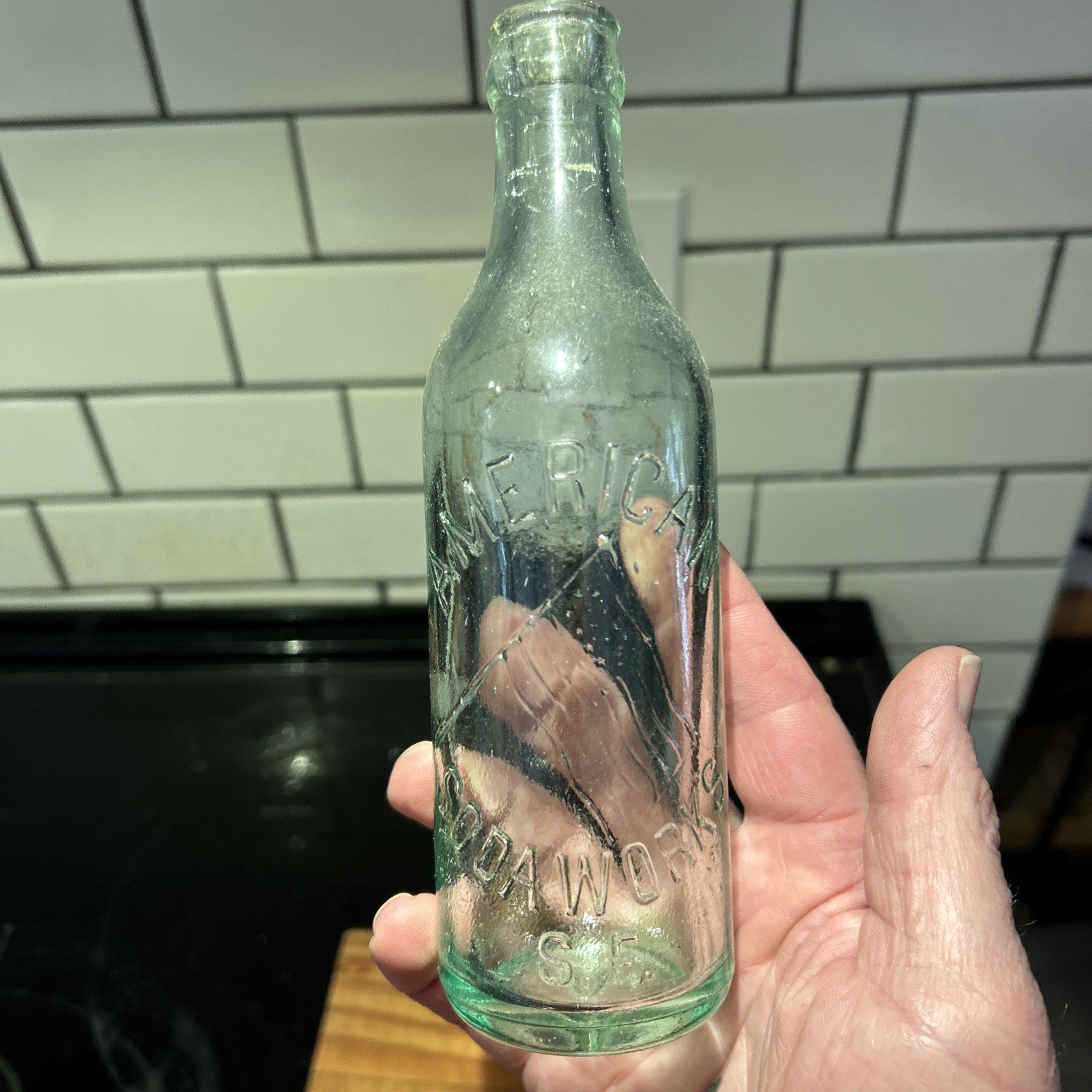 Old Crown Top American Soda Works SF Bottle